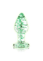 OUCH! - GLASS BUTT PLUG GLOW IN THE DARK SMALL