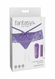 Pipedream - Crotchless Panty Thrill-her Purple 7.6cm