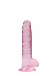 REALROCK - REALISTIC DILDO WITH BALLS PINK 18 CM