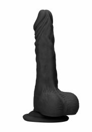 REALROCK - DONG WITH TESTICLES 17 CM BLACK