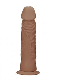 REALROCK - DONG WITHOUT TESTICLES 23CM MOCHA