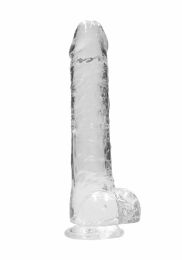 REALROCK - REALISTIC DILDO WITH BALLS CLEAR 25,4 CM