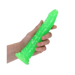 REALROCK GLOW IN THE DARK  - REALISTIC DILDO 15,5 CM GREEN