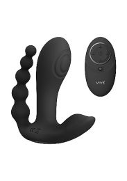 VIVE - KATA PULSE WAVE & VIBRATING DOUBLE PENETRATION VIBRATOR BLACK