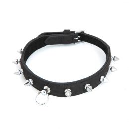 LEATHER COLLAR WITH NAILS