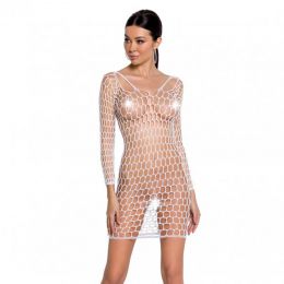 PASSION - NET DRESS WHITE ONE SIZE